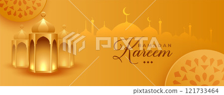ramadan kareem islamic golden banner design ramadan kareem islamic golden banner design 121733464