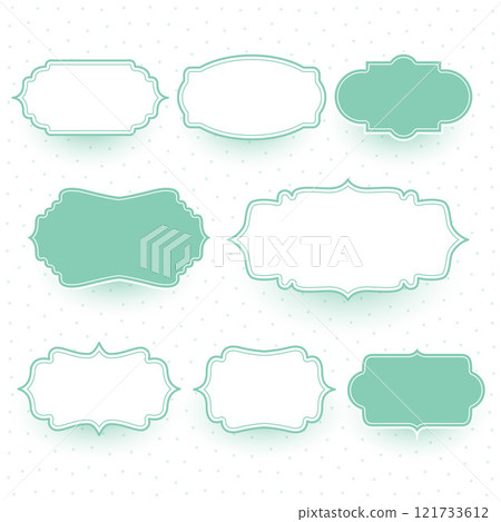 pastel colors wedding label frames set pastel colors wedding label frames set 121733612