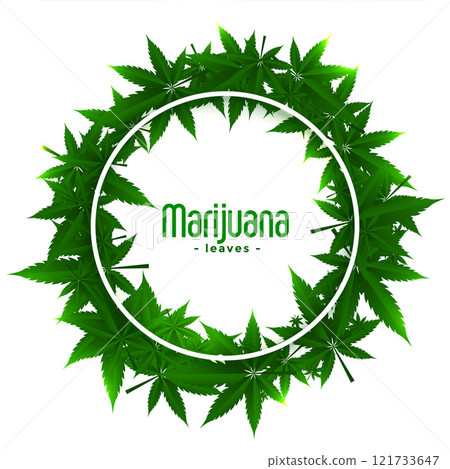 cannabis marijuana weed frames with leaves cannabis marijuana weed frames with leaves 121733647