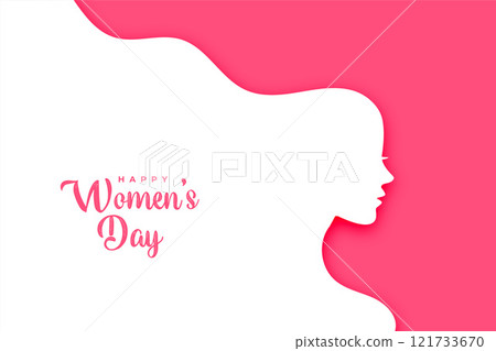 flat style happy women's day creative card design flat style happy women's day creative card design 121733670