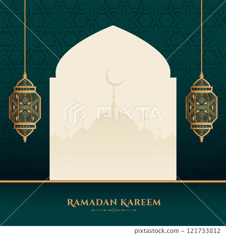 fasting festival ramadan kareem islamic background design 121733812