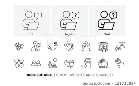 Cursor, Squad and Pay money line icons. Pack of User communication, Support, Cyber attack icon. Communication, Voicemail, Champagne glasses pictogram. Valet servant, Delivery market, Work home. Vector Cursor, Squad and Pay money line icons. Pack of User communication, Support, Cyber attack icon. Communication, Voicemail, Champagne glasses pictogram. Valet servant, Delivery market, Work home. Vector 121733884