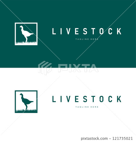 chicken logo illustration vintage design livestock farm chicken concept simple silhouette black illustration template chicken logo illustration vintage design livestock farm chicken concept simple silhouette black illustration template 121735021