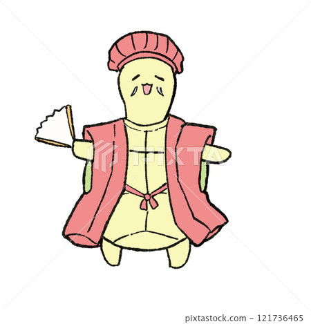 烏龜慶祝 60 歲生日的插圖 烏龜慶祝 60 歲生日的插圖 121736465