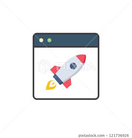 Rocket  logo icon 121736926