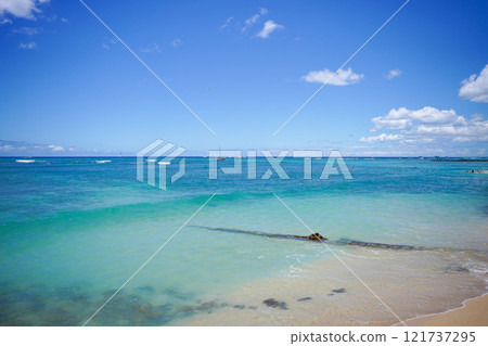 夏威夷威基基美麗的大海 夏威夷威基基美麗的大海 121737295