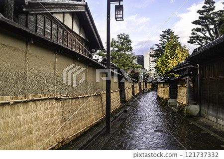 Kanazawa Nagamachi Samurai Residence Ruins in late autumn 121737332