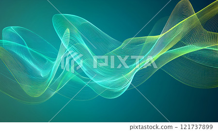 smoke wave on dark background 121737899