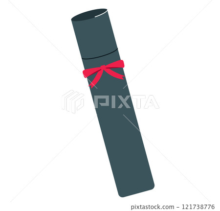 簡單的文憑圖示。學校畢業典禮。向量圖 121738776