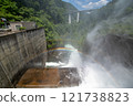 Takizawa Dam spillway discharge 121738823