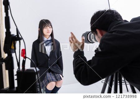 學生拍攝證件照 學生拍攝證件照 121738998