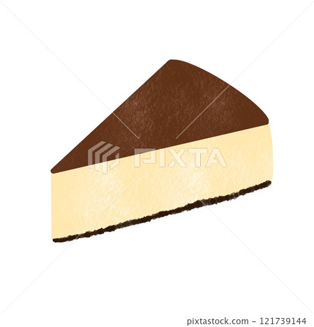 Simple cute cheesecake illustration Simple cute cheesecake illustration 121739144