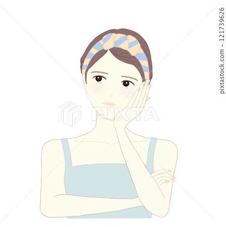 A woman who is worried 121739626