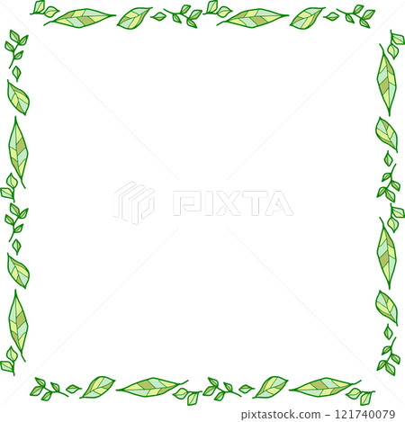 Leaf square frame Leaf square frame 121740079