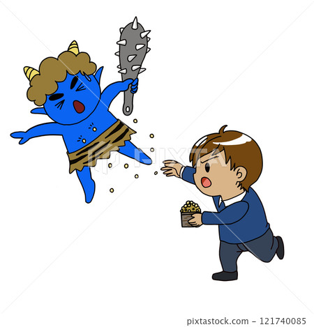 Bean Throwing Blue Demon Bean Throwing Blue Demon 121740085