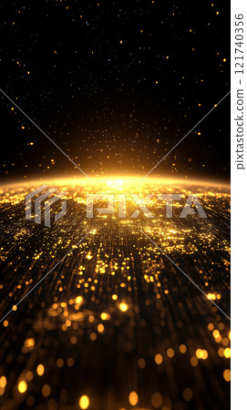 stunning view of glowing golden landscape stunning view of glowing golden landscape 121740356