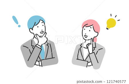 一個商務人士擺出閃爍姿勢的插圖 121740577