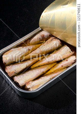 Canned oil sardines Canned oil sardines 121740611