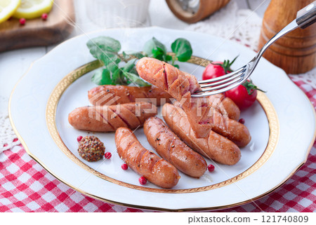 Coarse ground wiener sausage 121740809