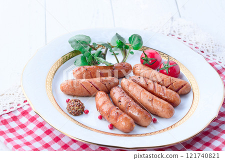Coarse ground wiener sausage 121740821