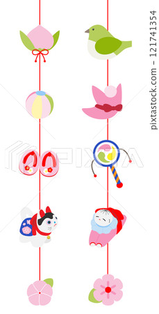 Hanging decorations, hanging ornaments 121741354