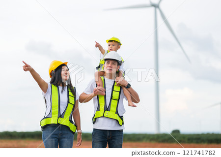 family of three, a man, a woman and a child family of three, a man, a woman and a child 121741782
