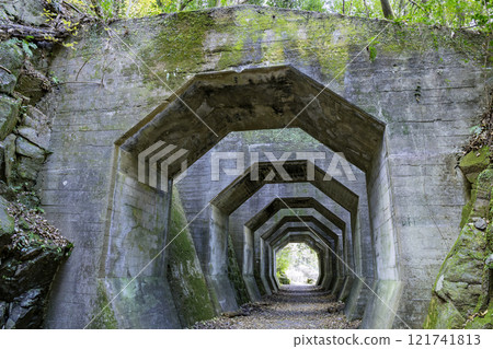 Hakkaku Tunnel (Misato Town, Kumamoto Prefecture) is recommended for those who like abandoned railway tracks and ruins. 121741813