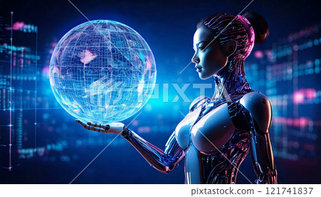 AI artificial intelligence robot 121741837