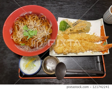 Large shrimp tempura soba Large shrimp tempura soba 121742241