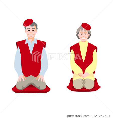 Healthy and long-lived 60th birthday couple 121742625