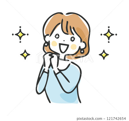 Illustration of an inspiring woman 121742654