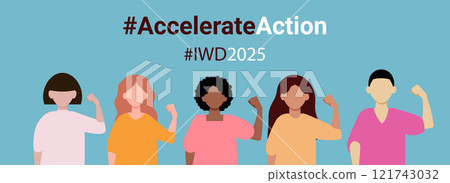 Empowerment and Equality Lets AccelerateAction together for International Womens Day 2025 121743032