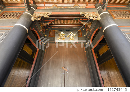 Building view of the Lee Teng-fan's Ancient Residence in Daxi of Taoyuan, Taiwan. 121743443