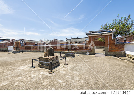 Building view of the Lee Teng-fan's Ancient Residence in Daxi of Taoyuan, Taiwan. Building view of the Lee Teng-fan's Ancient Residence in Daxi of Taoyuan, Taiwan. 121743445