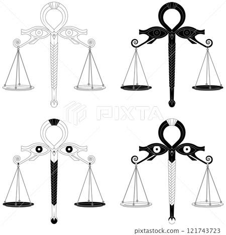 Egyptian Scales of the Judgement of Osiris 121743723