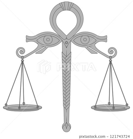 Egyptian Scales of the Judgement of Osiris 121743724