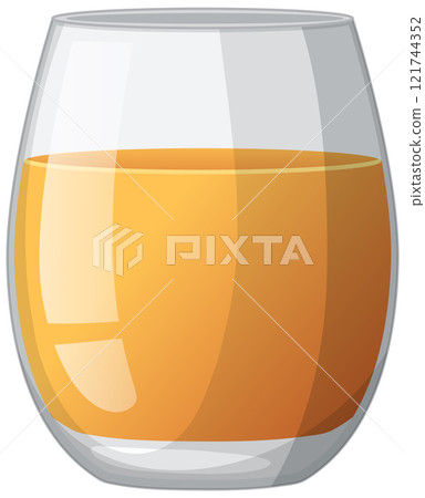 Refreshing Glass of Orange Juice 121744352