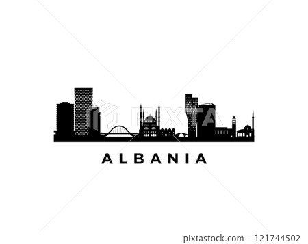 Vector Albania skyline.  121744502