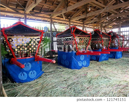 太田祭使用的阿蘇神社神轎(熊本縣阿蘇市) 太田祭使用的阿蘇神社神轎(熊本縣阿蘇市) 121745151