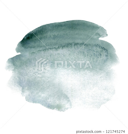 Grey-green abstract watercolor stain isolated on white background. Hand drawn gradient background. For greeting cards template, festive packaging, decoration and design of New Year and Christmas. Grey-green abstract watercolor stain isolated on white background. Hand drawn gradient background. For greeting cards template, festive packaging, decoration and design of New Year and Christmas. 121745274