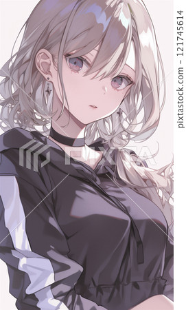 Cute Girl Illustration 121745614