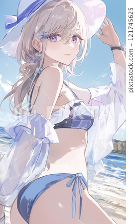 Cute Girl Illustration 121745625