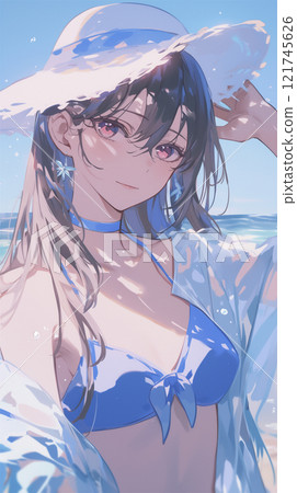 Cute Girl Illustration 121745626