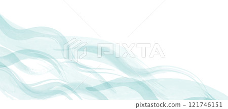 水彩波圖像向量插畫素材背景複製空間框架框架簡單 水彩波圖像向量插畫素材背景複製空間框架框架簡單 121746151