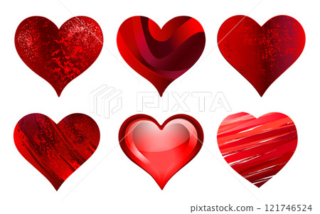 Set of red valentines Set of red valentines 121746524