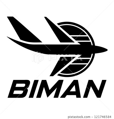 Biman Logo Icon Artwork Vector Design for Digital Use 121746584