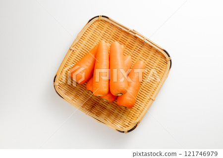 胡蘿蔔白背景影棚拍攝 121746979