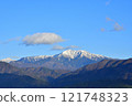 Southern Alps covered in snow 121748323