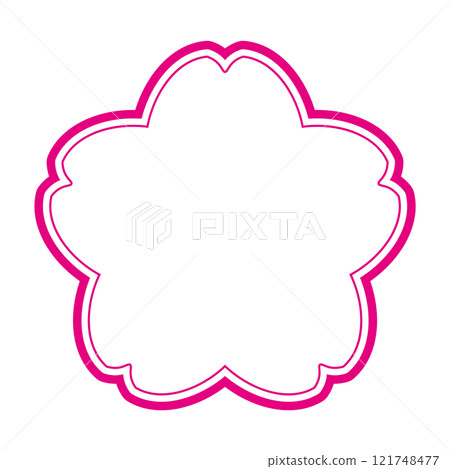 Cherry blossom frame illustration material - transparent background Cherry blossom frame illustration material - transparent background 121748477