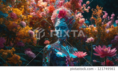 holographic pixel beauty queen 121749561
